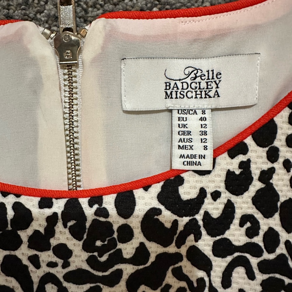 Belle Badgley Mishka Animal Print Dress